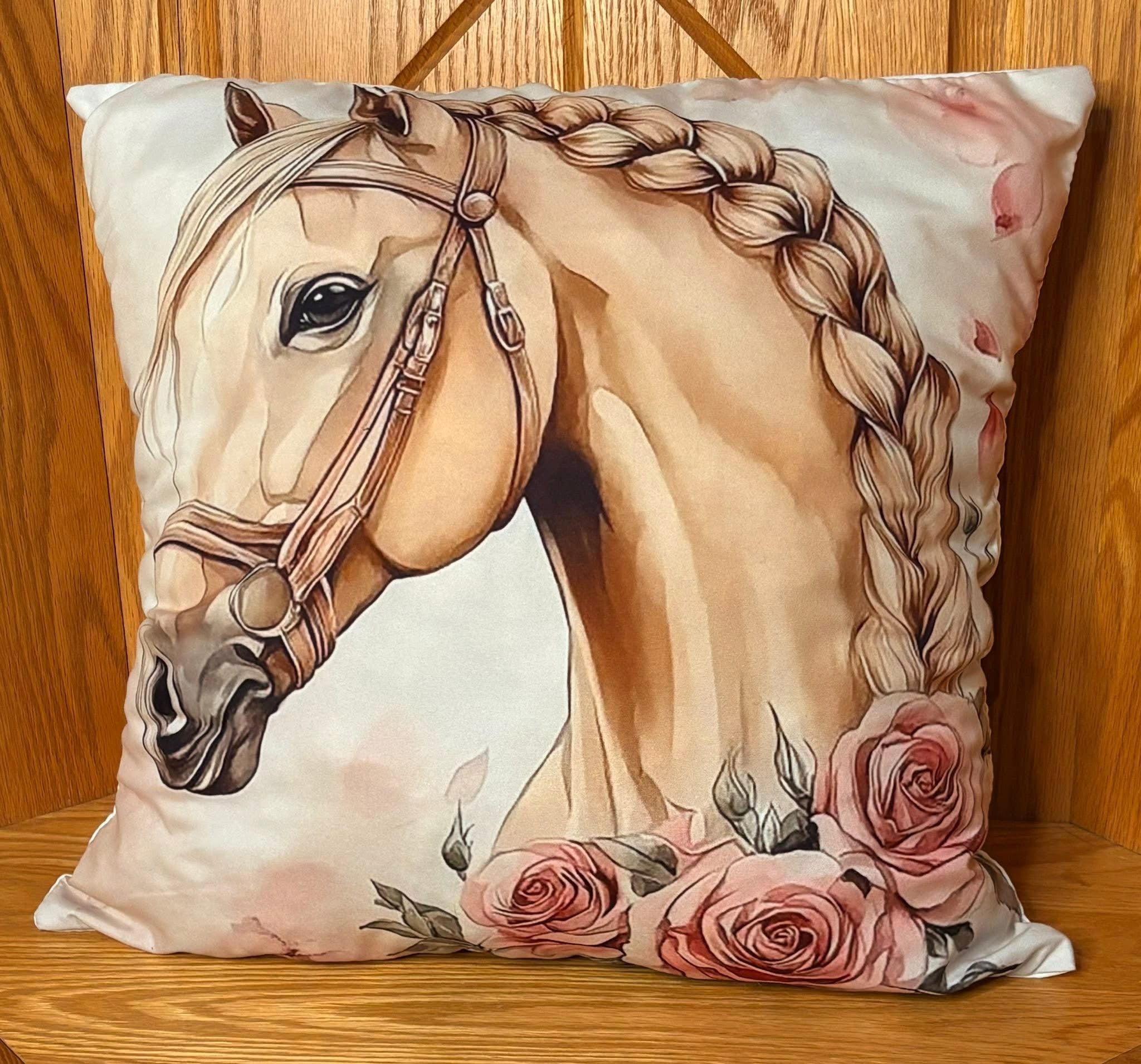 Coussin en laine de mouton naturel – décoratif country western 45 cm x 45 cm – WoolWood Dream