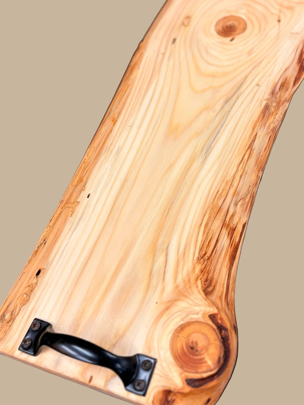 Serving board – black handles 57 cm x 27 cm