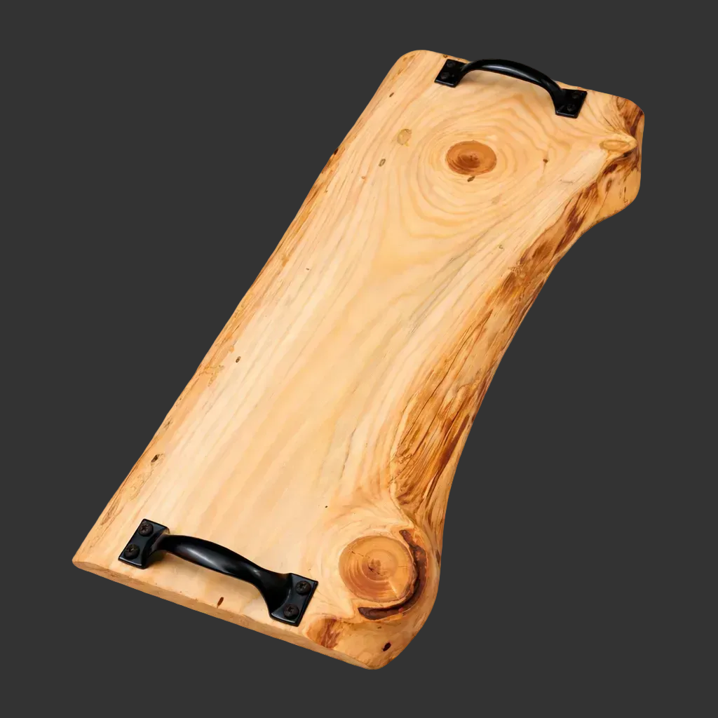 Serving board – black handles 57 cm x 27 cm
