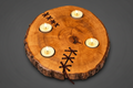 Chandelier en bois d'érable support pour 4 bougies 33 cm x 28 cm / WoolWood Dream