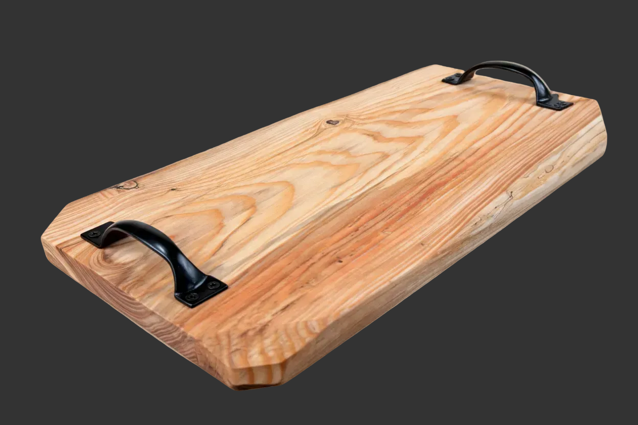 Planche de service en bois - plateau de charcuterie artisanal – 45 cm x 24.5 cm - WoolWood Dream