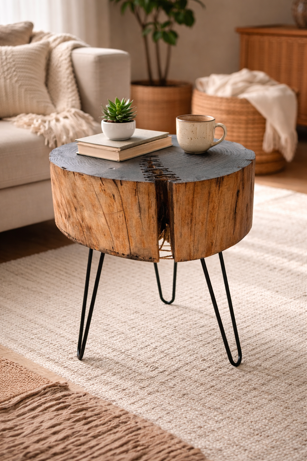 Handcrafted wooden table - handmade in Quebec