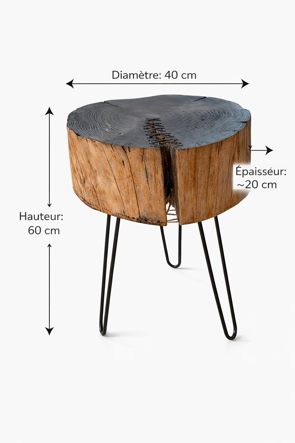 Handcrafted wooden table - handmade in Quebec
