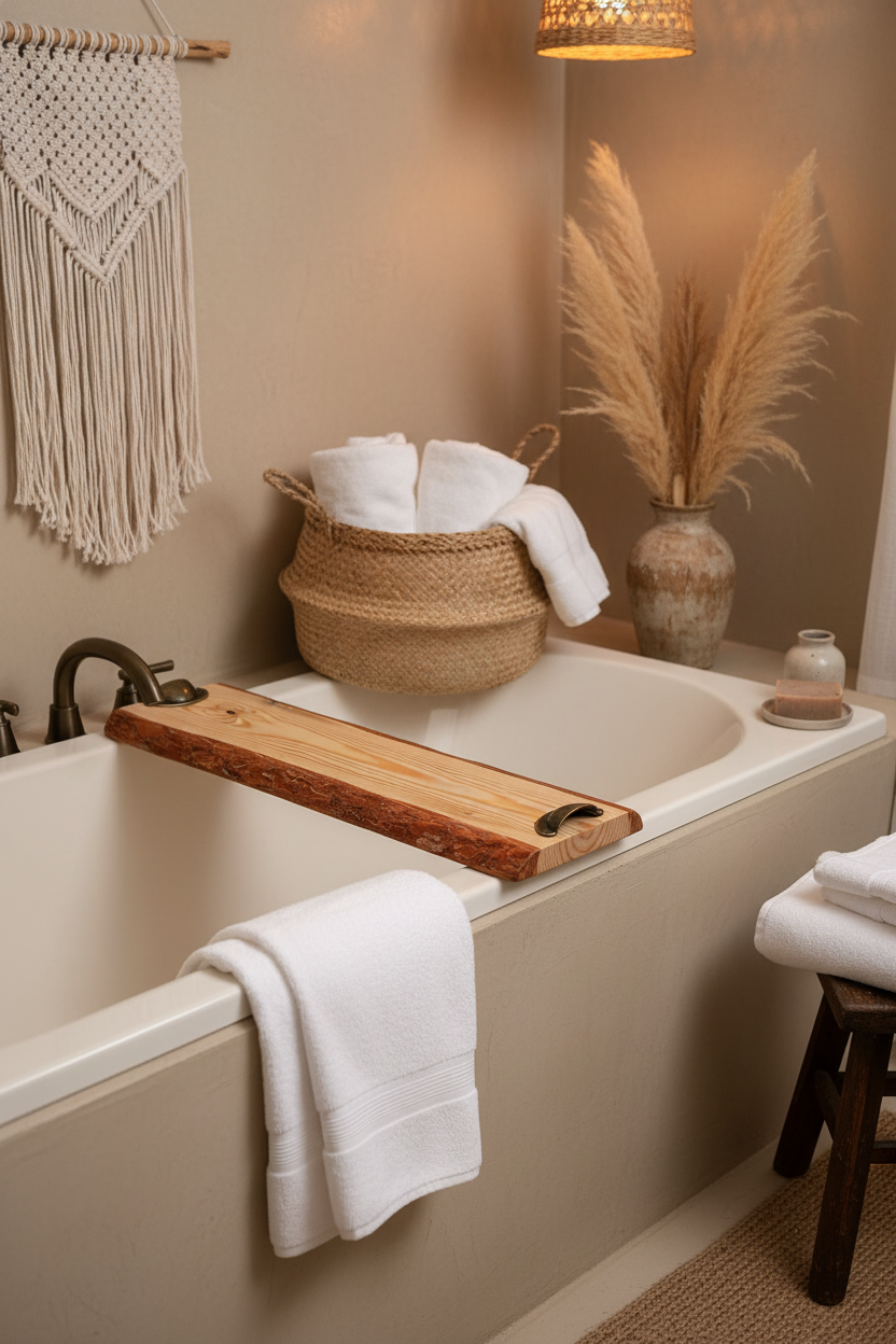 Planche de service en bois - plateau de charcuterie artisanal – 51.5 cm x 19 cm - WoolWood Dream