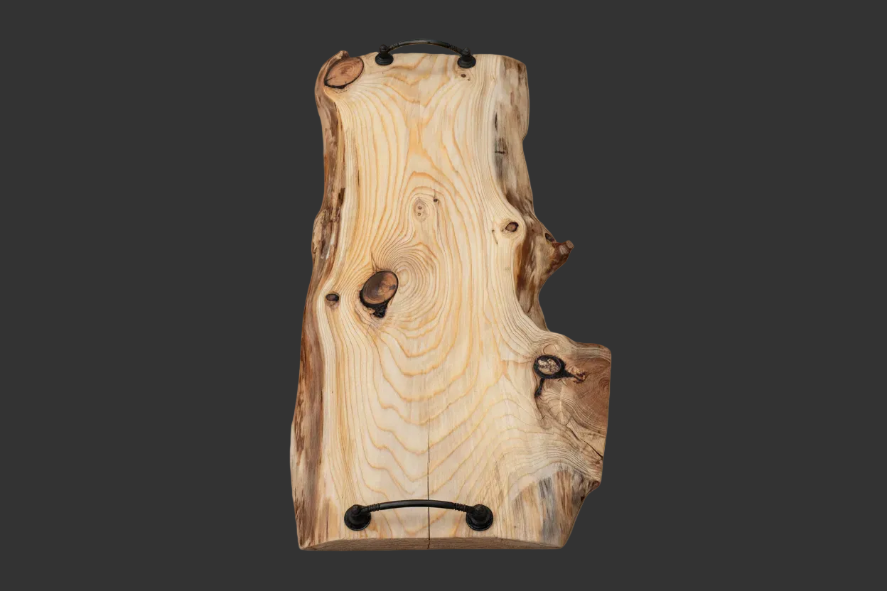 Planche de service en bois - plateau de charcuterie artisanal – 61 cm x 29 cm - WoolWood Dream