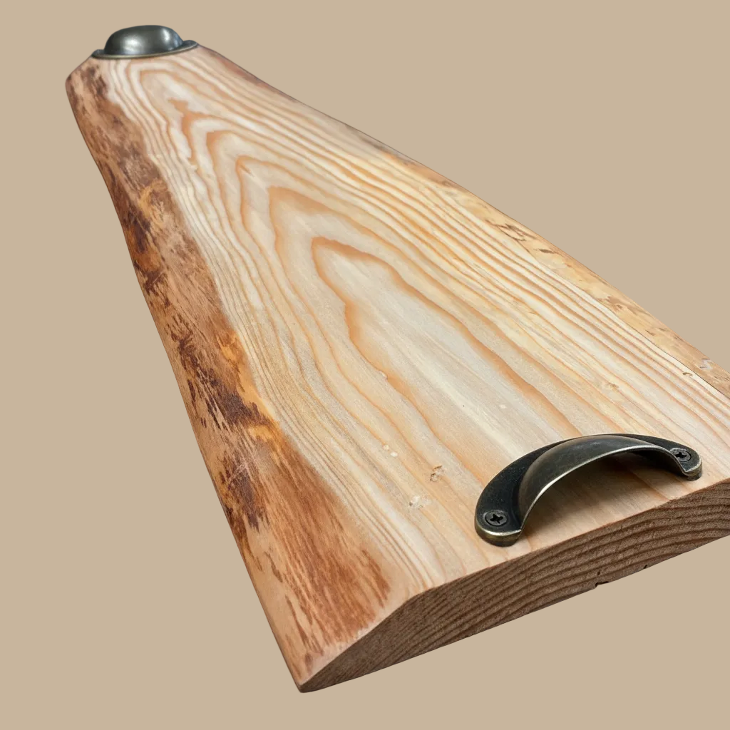 Planche de service en bois - plateau de charcuterie artisanal – 52 cm x 23 cm - WoolWood Dream