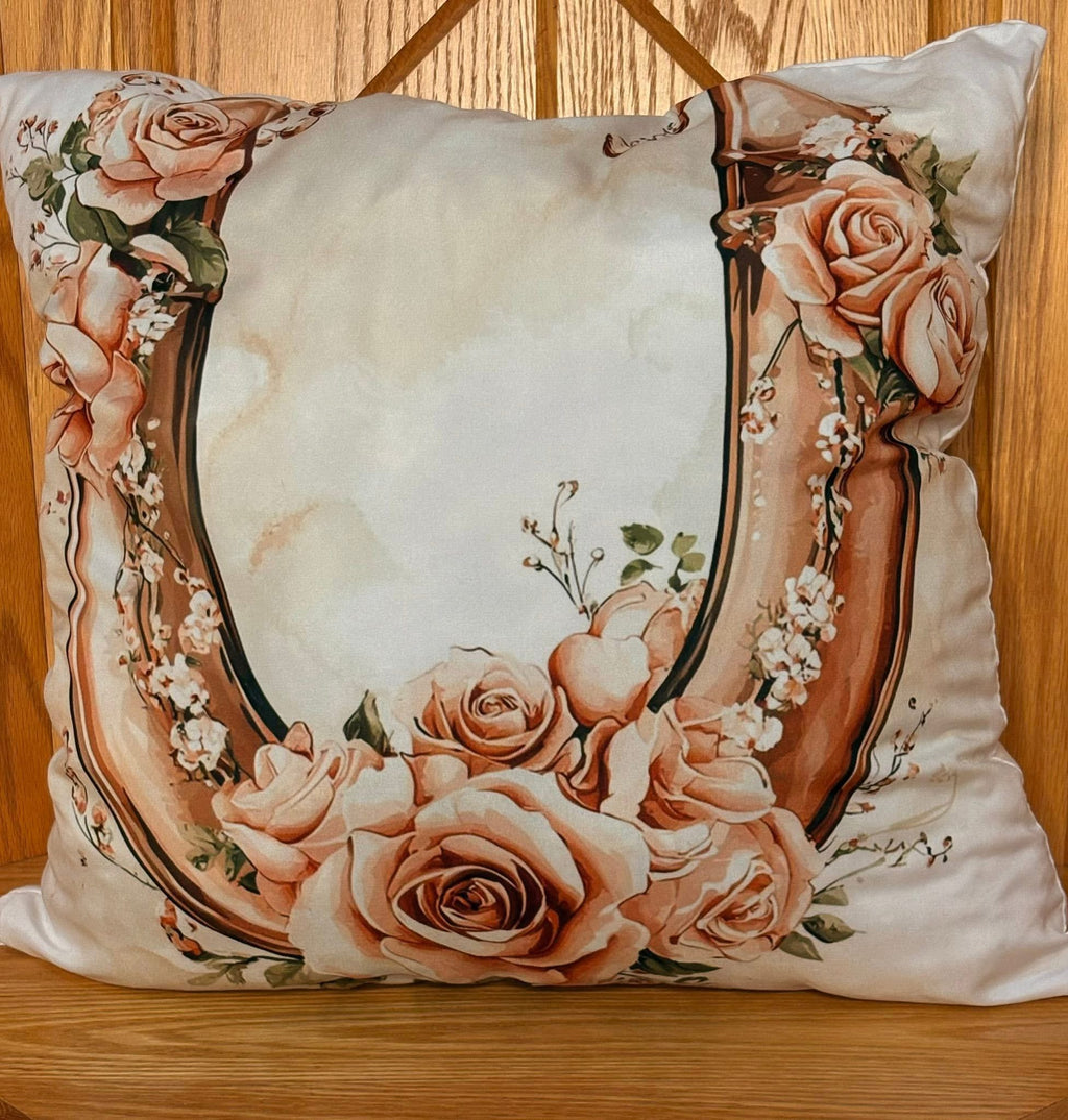 Coussin en laine de mouton naturel  – décoratif country western 45 cm x 45 cm  – WoolWood Dream