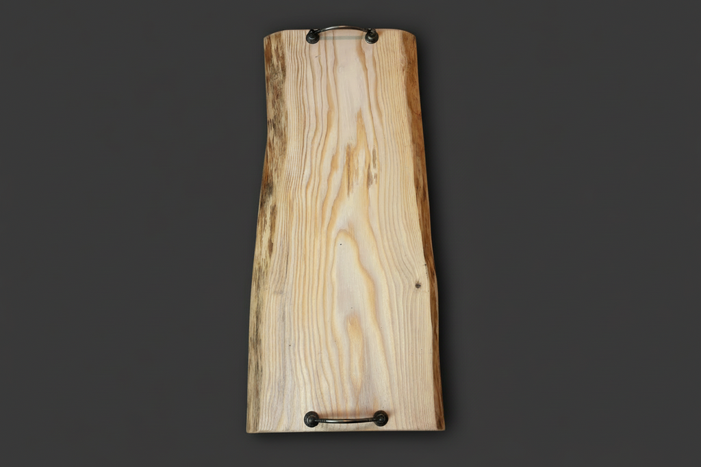 Planche de service en bois - plateau de charcuterie artisanal – 52 cm x 23 cm - WoolWood Dream