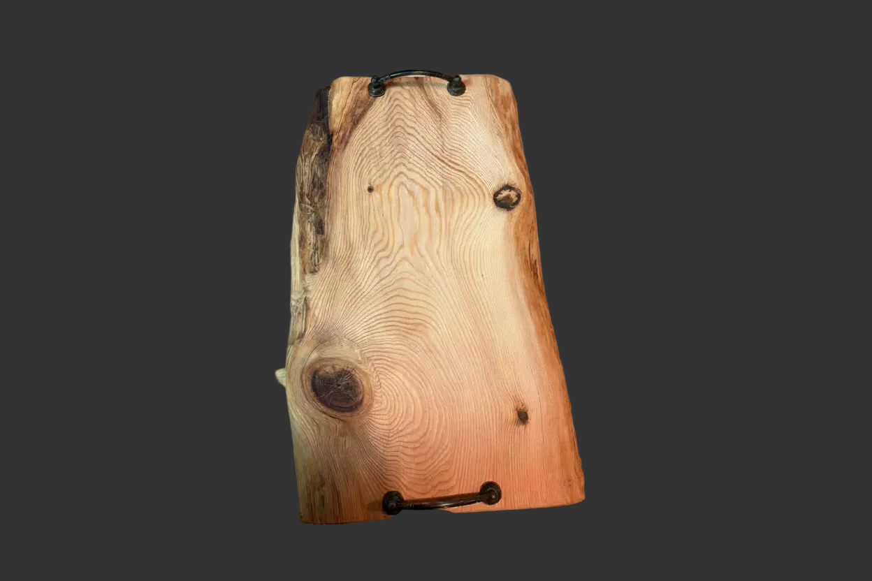 Planche de service en bois - plateau de charcuterie artisanal – 49 cm x 30 cm - WoolWood Dream