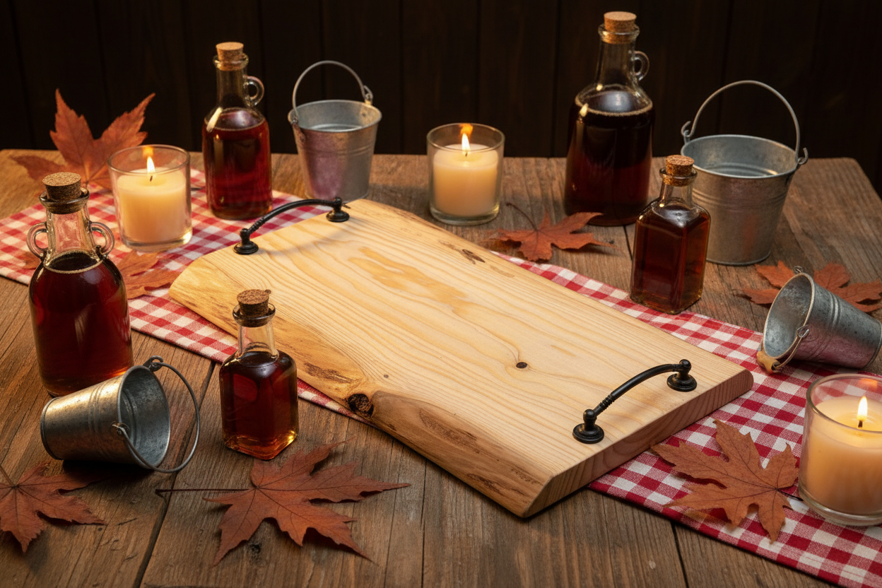 Planche de service en bois - plateau de charcuterie artisanal – 45 cm x 26 cm - WoolWood Dream