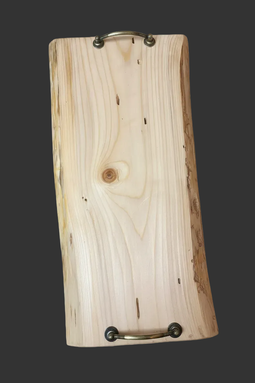 Planche de service en bois - plateau de charcuterie artisanal – 54 cm x 25 cm - WoolWood Dream