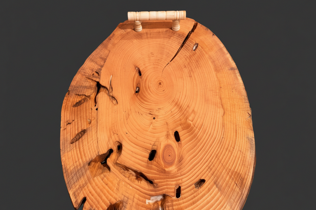 Plateau de service en bois artisanal 49 cm x 28 cm / WoolWood Dream