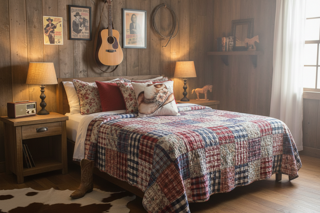 Coussin en laine de mouton naturel – décoratif country western 45 cm x 45 cm – WoolWood Dream