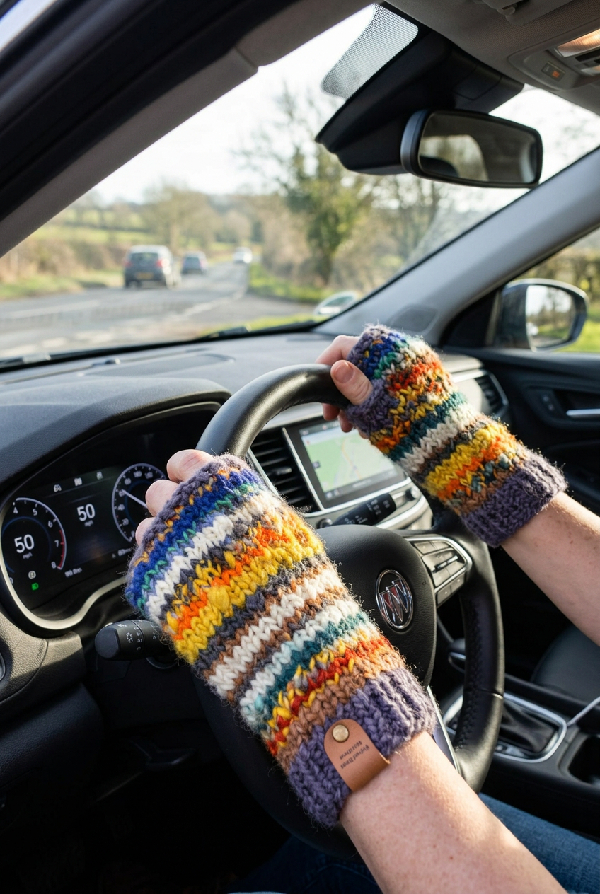 Mini-mitaines en laine – Éclat multicolore